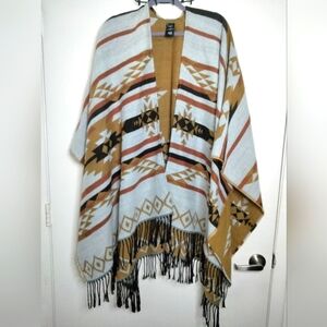 Idyllwind (Size O/S) Multicolored Southwestern Patterned Fringe Trim Julia Shawl